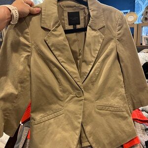 The Limited - Max Studio Tan Blazer Classic Professional Jacket